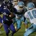 Pioneer junior running back Va'Shaun Davis attempts to stiff arm Skyline defense on Friday. Pioneer won 50-0. Daniel Brenner I AnnArbor.com
